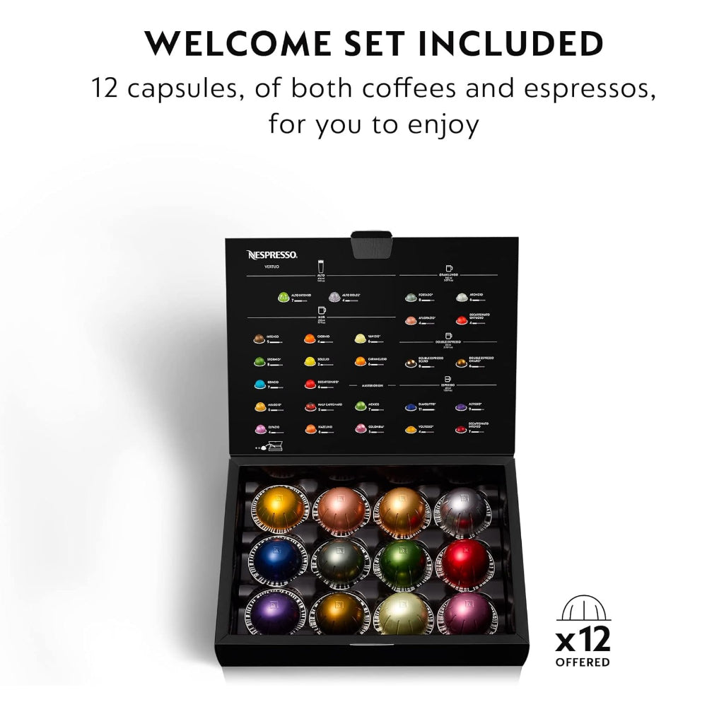 NESPRESSO VERTUO COFFEE AND ESPRESSO MACHINE BY BREVILLE, MATTE BLACK
