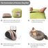 LARGE HUMAN DOG BED WITH BLANKET, BROWN