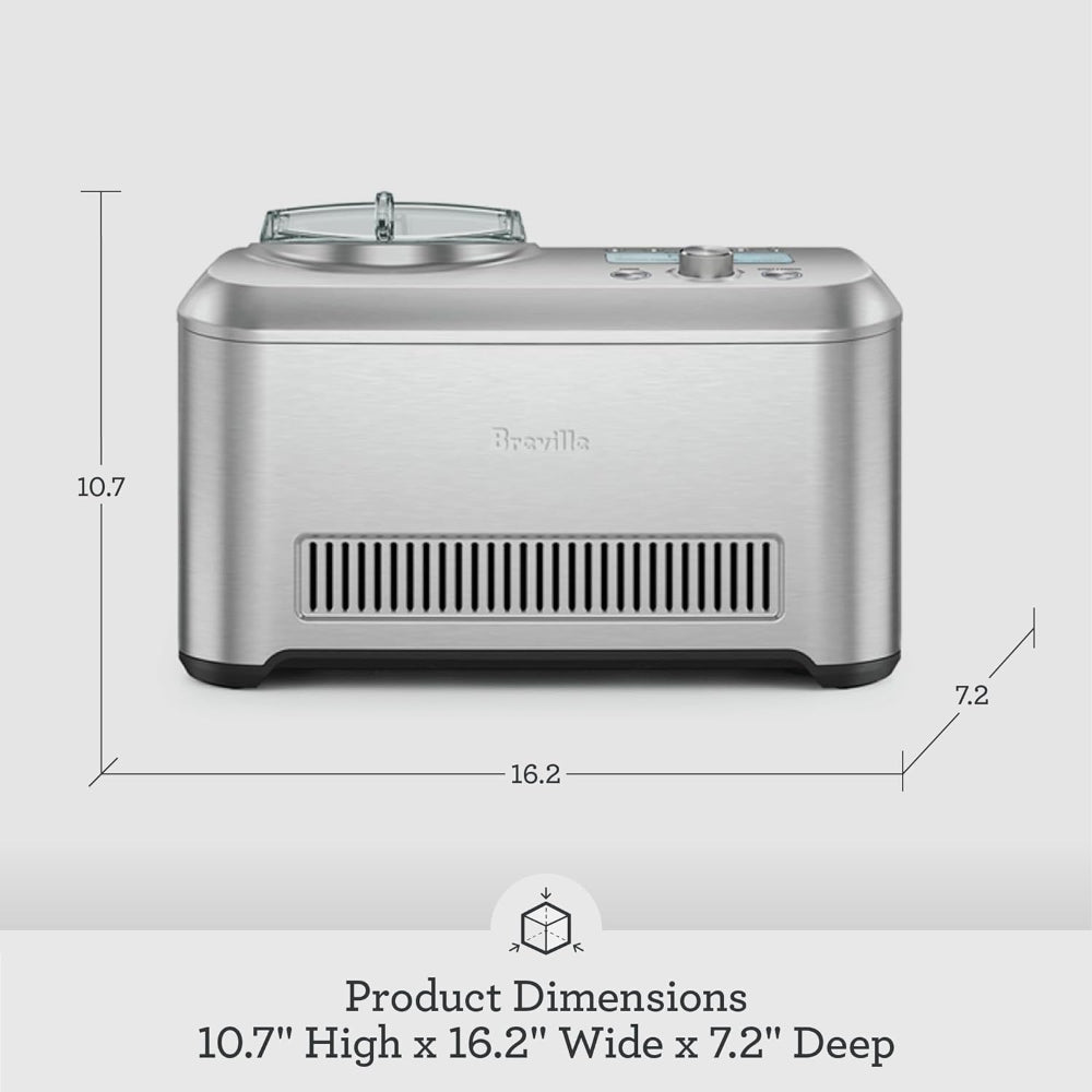 BREVILLE BCI600XL SMART SCOOP ICE CREAM MAKER, SILVER