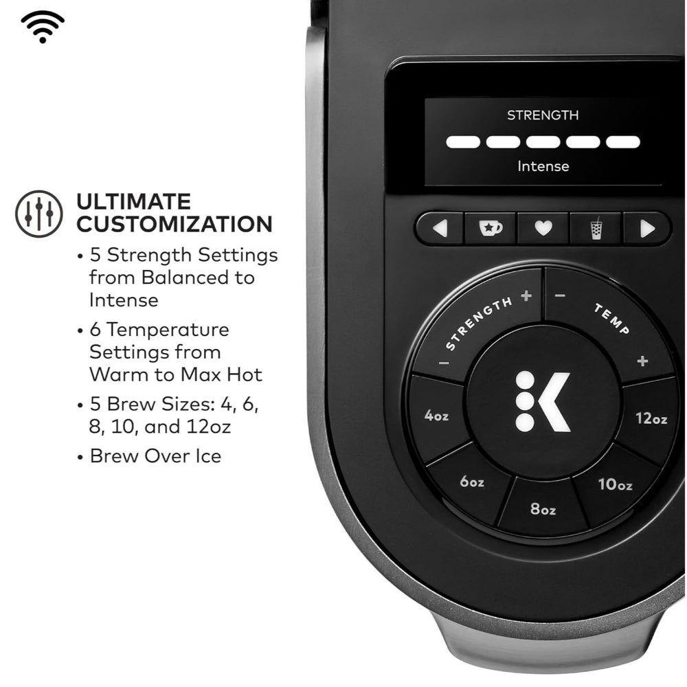 KEURIG K-SUPREME PLUS SMART SINGLE SERVE K-CUP POD COFFEE MAKER, BLACK