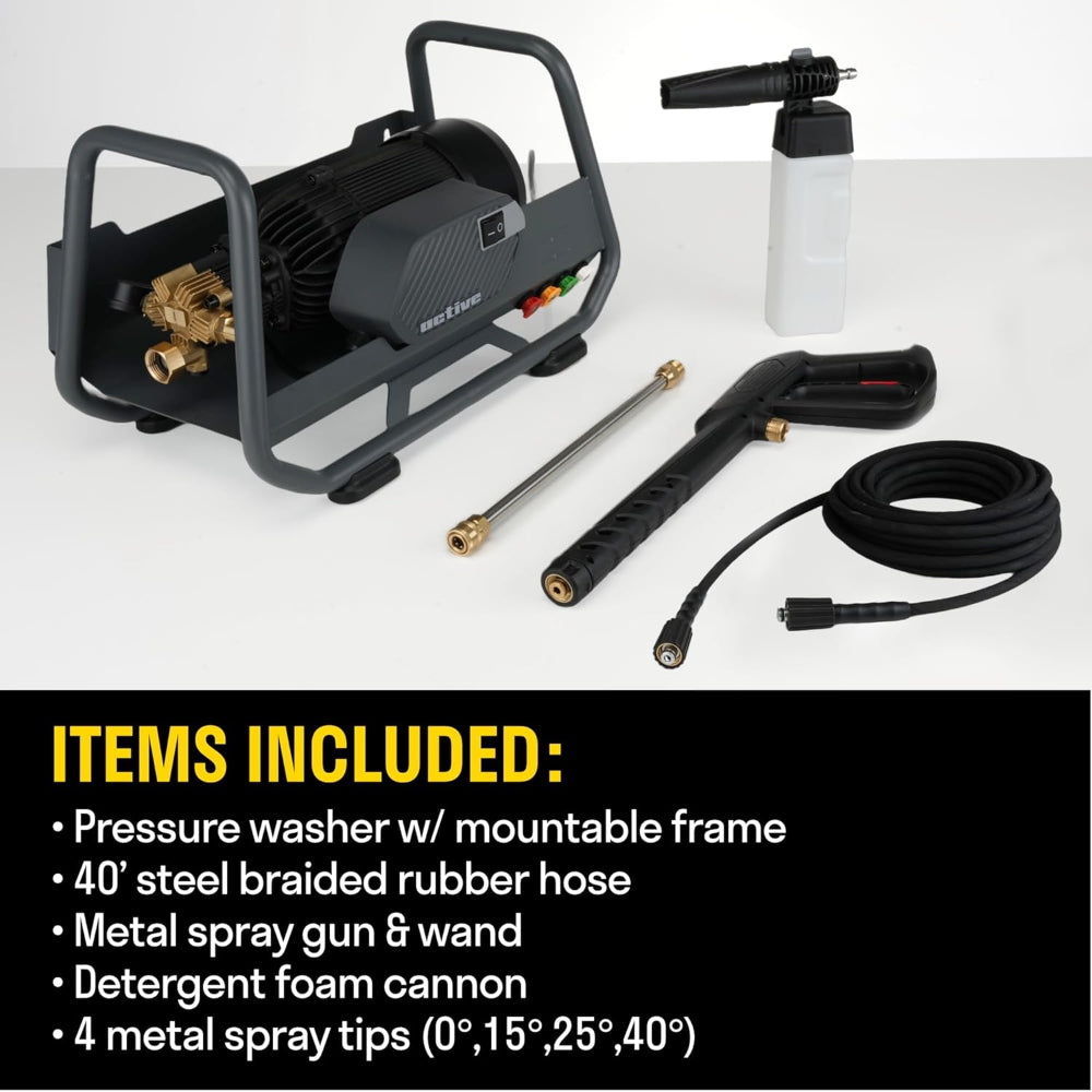 ACTIVE 2.3 ELECTRIC PRESSURE WASHER WITH 2.3 GPM & POWER WASH OUTPUT