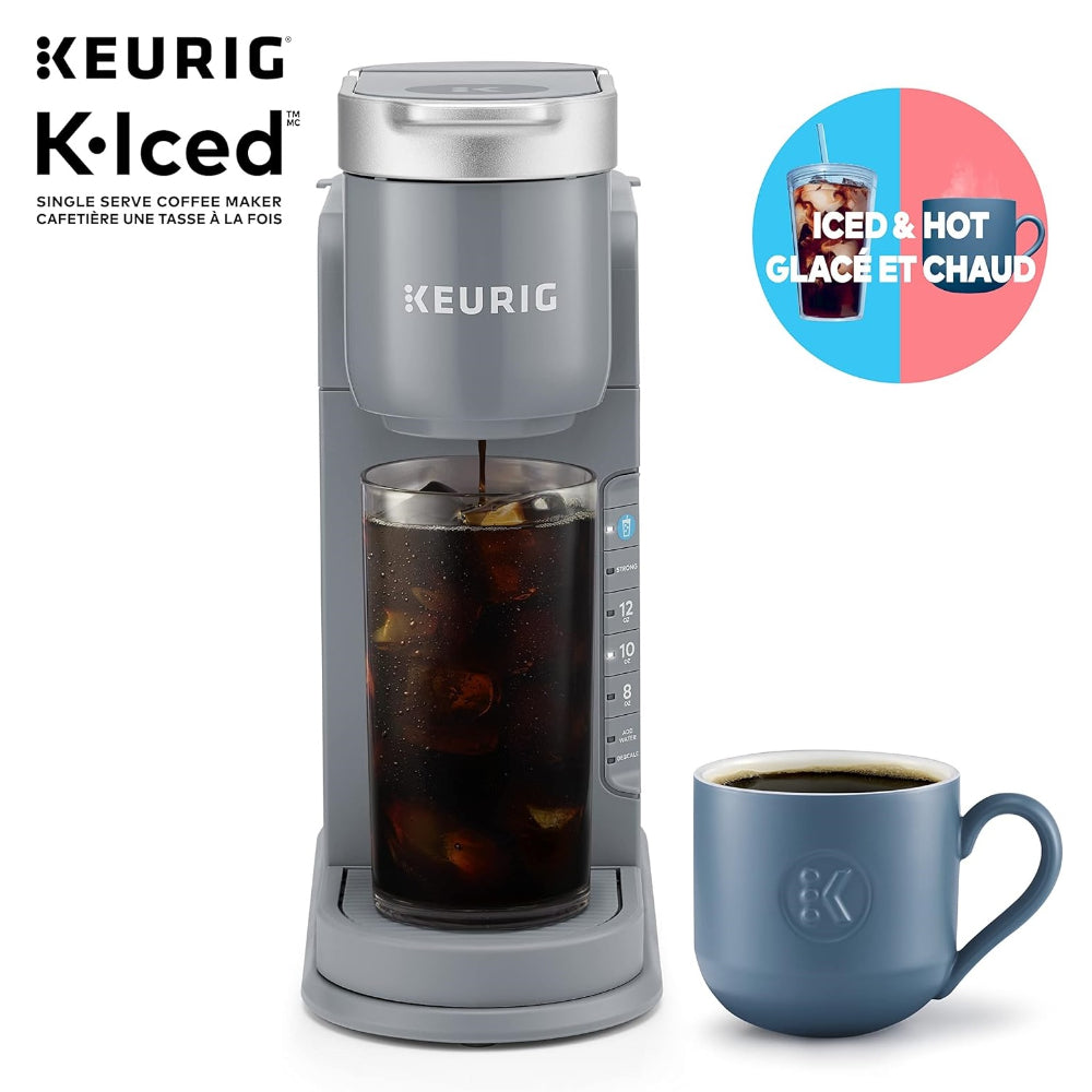 KEURIG K-ICED SINGLE SERVE COFFEE MAKER, GRAY