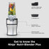 NINJA BN301 NUTRI-BLENDER PLUS COMPACT PERSONAL BLENDER, SILVER
