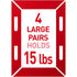 COMMAND LARGE PICTURE HANGING STRIPS, 120 WHITE ADHESIVE PAIRS
