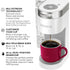KEURIG K-SUPREME SINGLE SERVE K-CUP POD COFFEE MAKER, MULTISTREAM TECHNOLOGY, WHITE