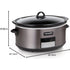 CROCK-POT SLOW COOKER: BRAND NEW, BLACK STAINLESS STEEL