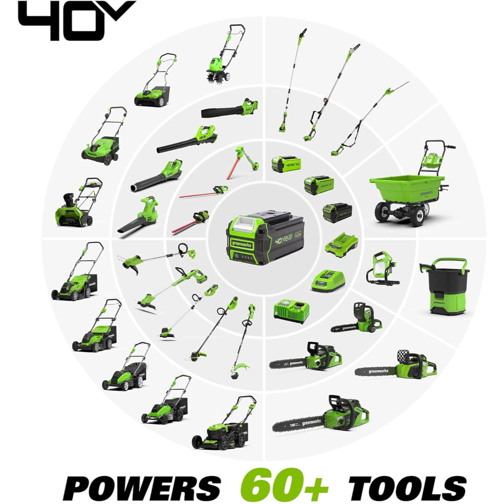 GREENWORKS 40V 16-INCH CORDLESS LAWN MOWER, 4.0 AH BATTERY AND CHARGER INCLUDED 25242