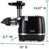 OMEGA H3000D COLD PRESS JUICER: HIGH YIELD, NUTRIENT PRESERVATION, 150W, BLACK