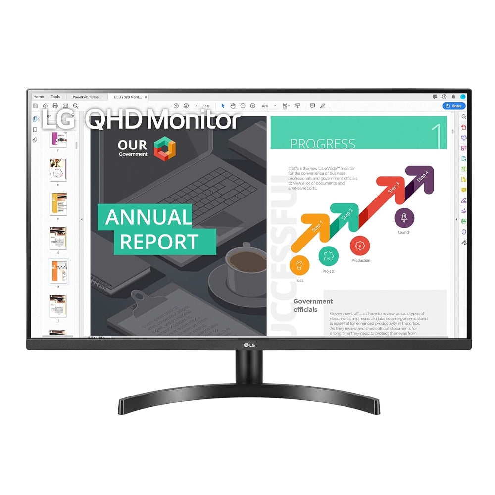 LG QHD 32-INCH COMPUTER MONITOR 32QN600-B, IPS WITH HDR 10 COMPATIBILITY, BLACK