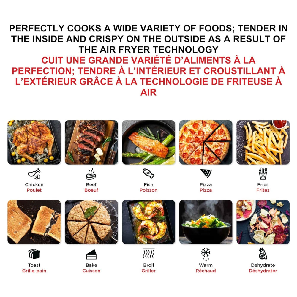 STARFRIT 20.8-QUART, 1700-WATT AIR FRYER TOASTER OVEN