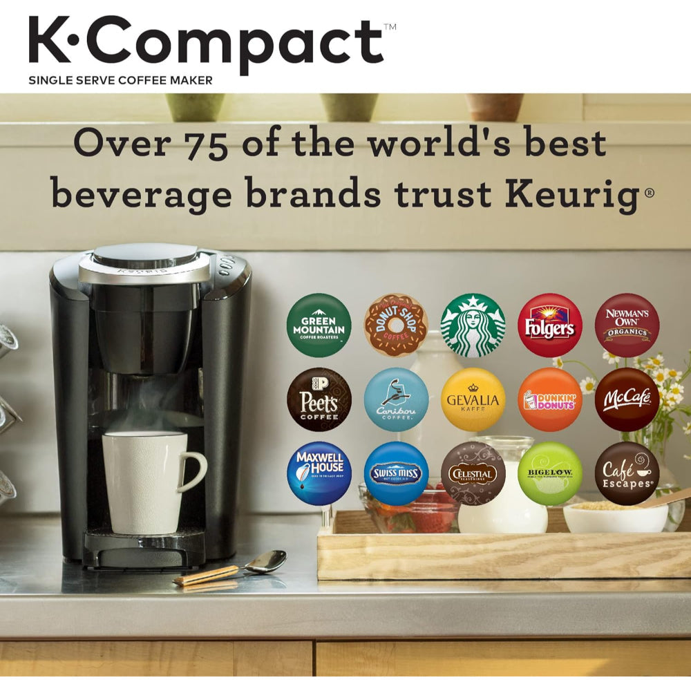KEURIG K-COMPACT SINGLE-SERVE K-CUP POD COFFEE MAKER, BLACK