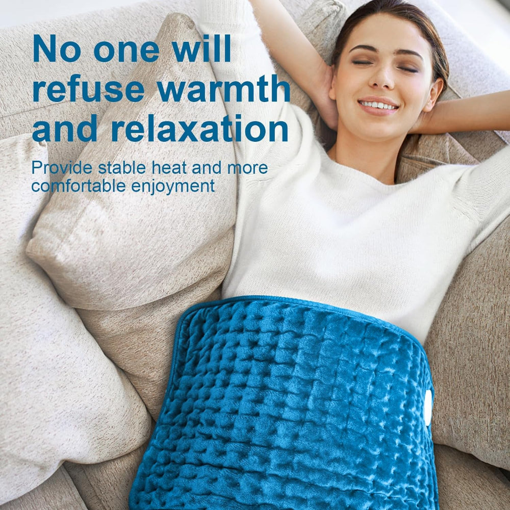HEATING PAD FOR BACK PAIN RELIEF WITH 6 HEAT SETTINGS AND AUTO-OFF, 16" X 24"