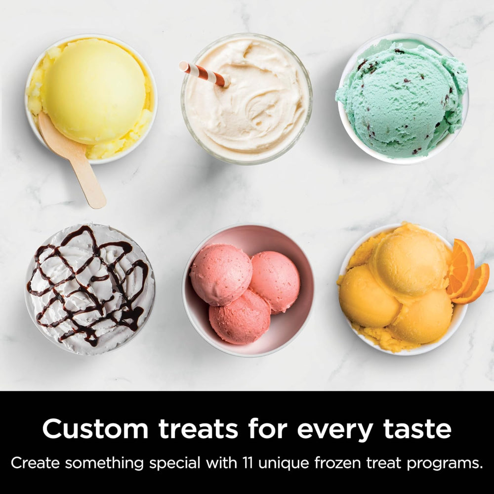 NINJA NC501 CREAMI DELUXE 11-IN-1 ICE CREAM & FROZEN TREAT MAKER, XL CAPACITY, SILVER