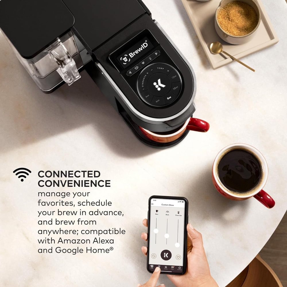 KEURIG K-SUPREME PLUS SMART SINGLE SERVE K-CUP POD COFFEE MAKER, BLACK