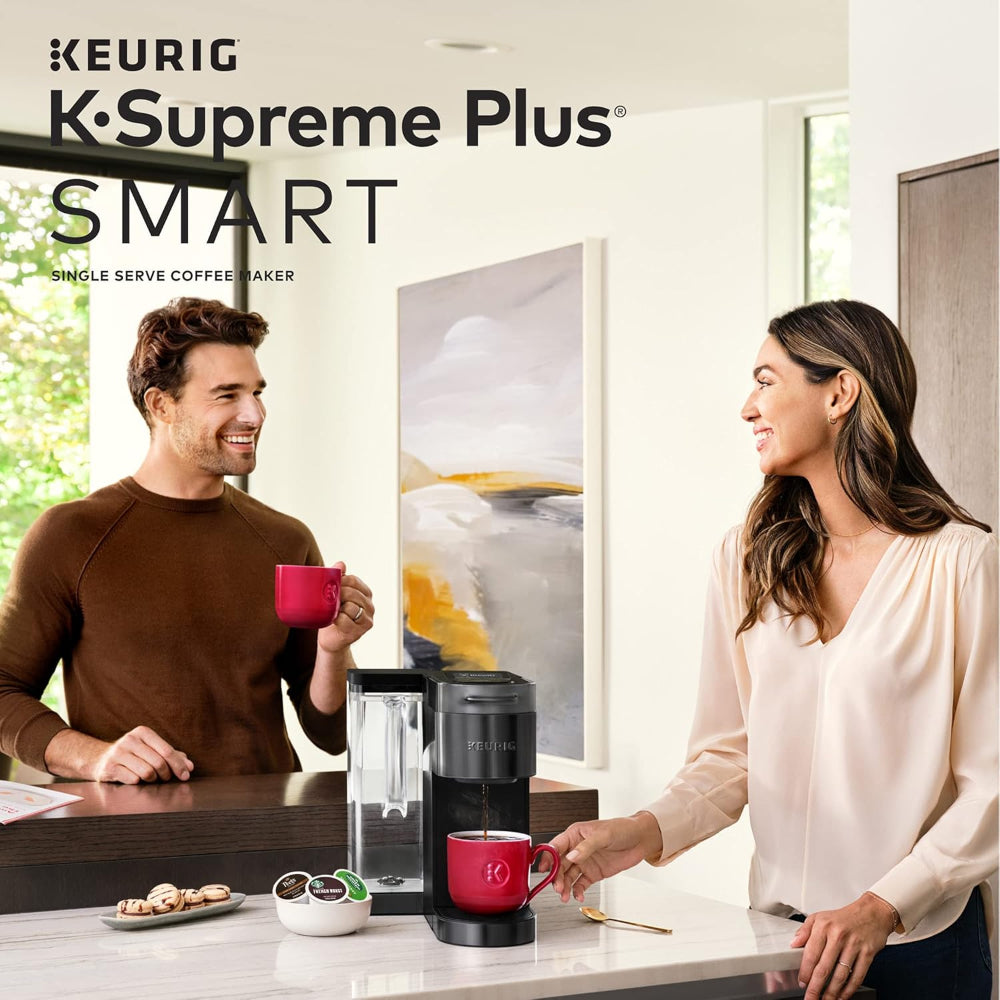 KEURIG K-SUPREME PLUS SMART SINGLE SERVE K-CUP POD COFFEE MAKER, BLACK