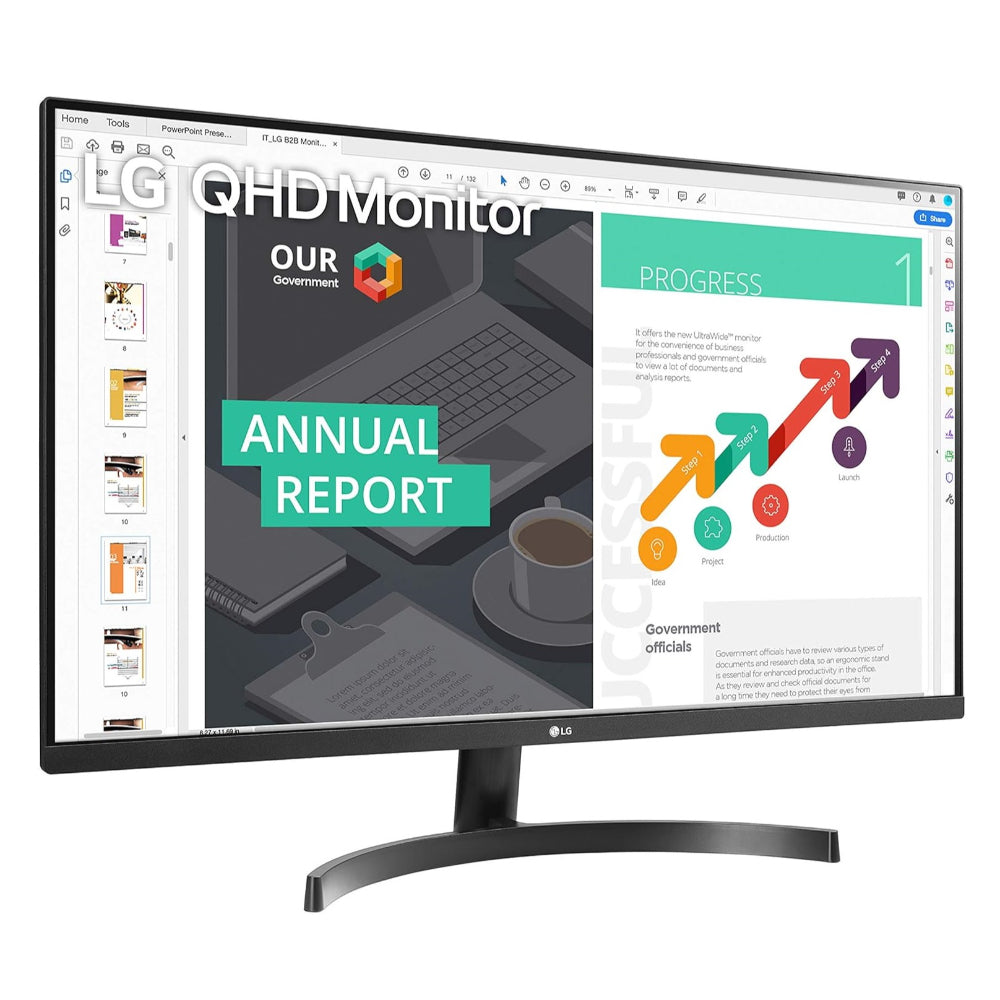 LG QHD 32-INCH COMPUTER MONITOR 32QN600-B, IPS WITH HDR 10 COMPATIBILITY, BLACK