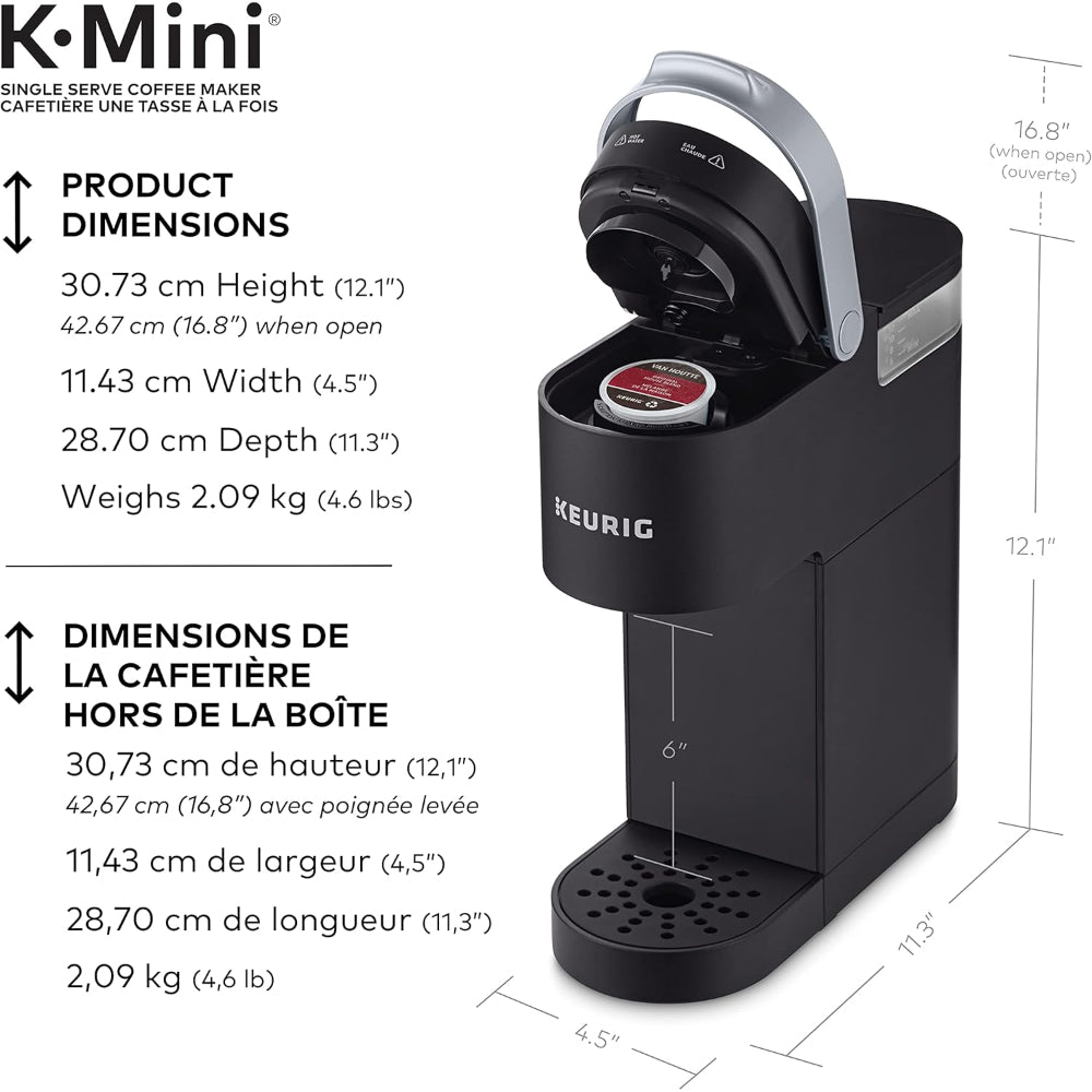 KEURIG K-MINI HOT BEVERAGE DISPENSER, MATTE BLACK