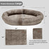 LARGE HUMAN DOG BED WITH BLANKET, BROWN