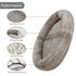 LARGE HUMAN DOG BED WITH BLANKET, BROWN