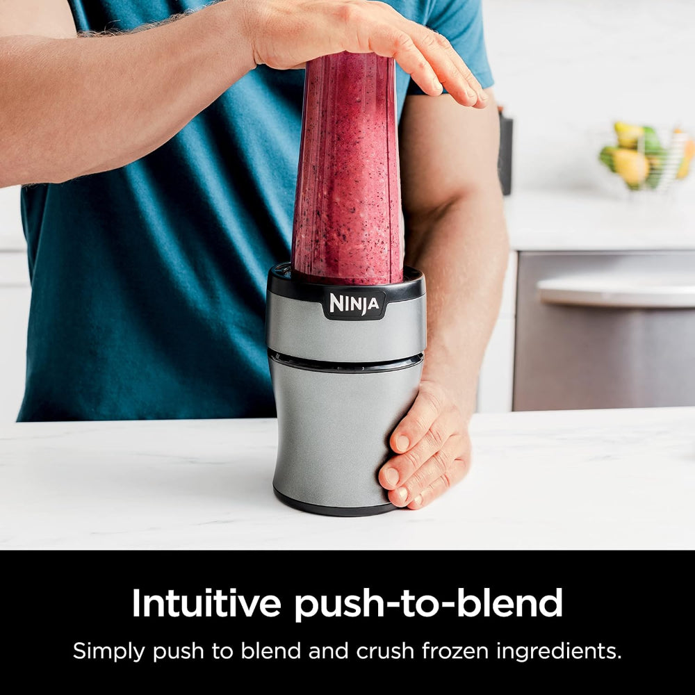 NINJA BN301 NUTRI-BLENDER PLUS COMPACT PERSONAL BLENDER, SILVER