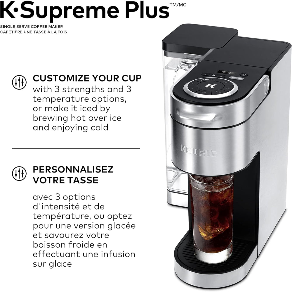 KEURIG K-SUPREME PLUS SINGLE SERVE K-CUP POD COFFEE MAKER
