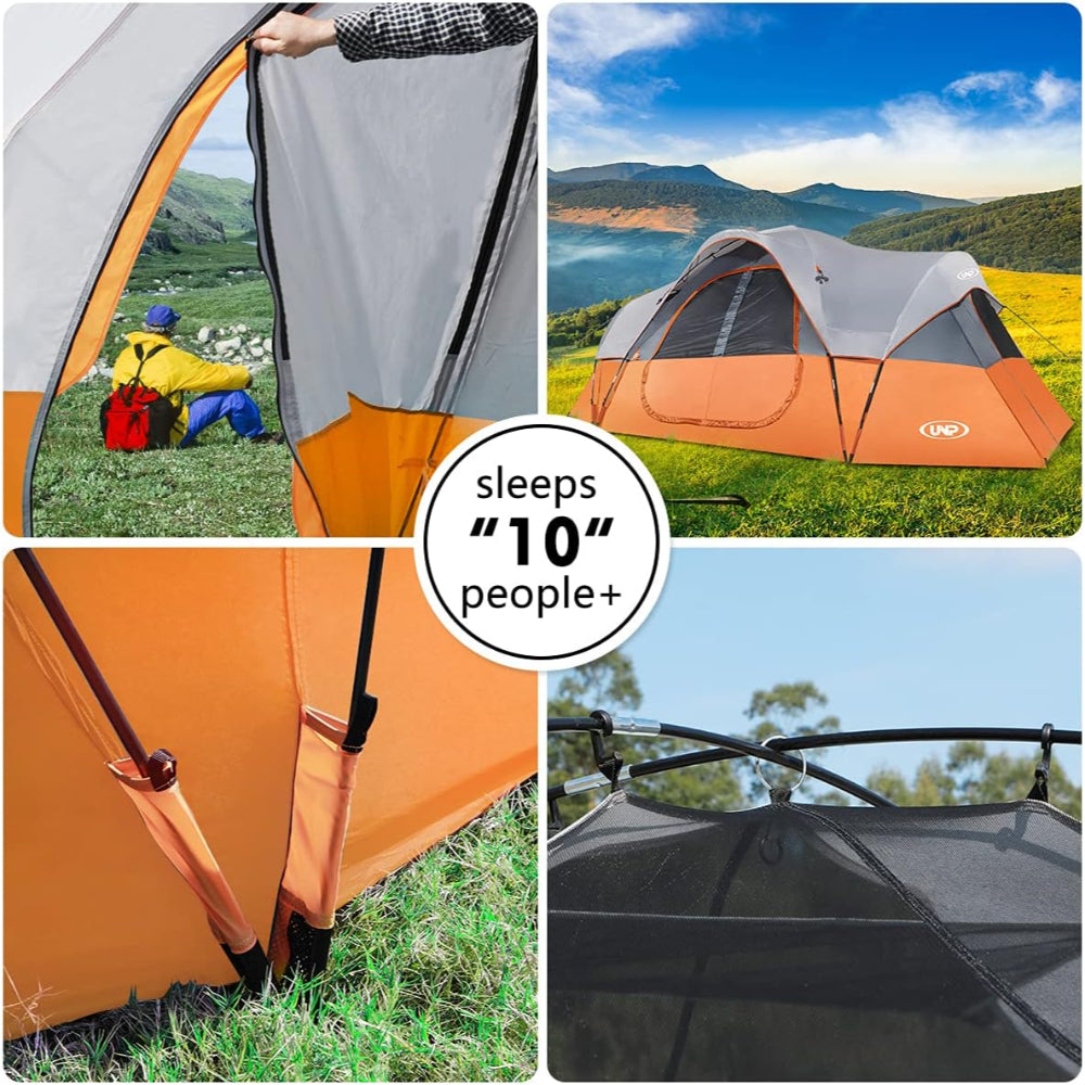 UNP CAMPING TENT 10-PERSON-FAMILY TENT