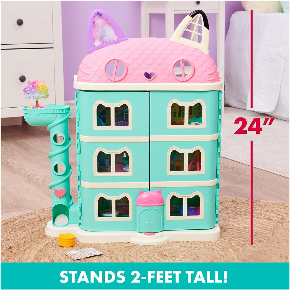 GABBY'S DOLLHOUSE: PURRFECT DOLLHOUSE WITH 15 PIECES, FIGURES, FURNITURE, ACCESSORIES, AND SOUNDS