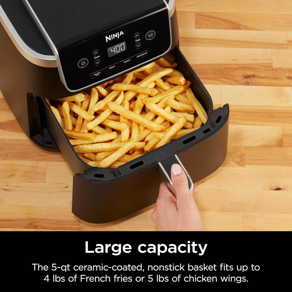 NINJA AIR FRYER PRO 4-IN-1 WITH 5 QT CAPACITY - AF141, GRAY