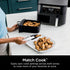 NINJA DZ090 FOODI 6 QUART 5-IN-1 DUALZONE 2-BASKET AIR FRYER, BLACK
