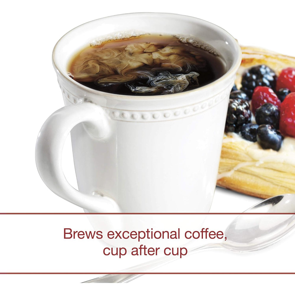 WOLF GOURMET PROGRAMMABLE COFFEE MAKER SYSTEM WITH 10 CUP THERMAL CARAFE, BUILT-IN GROUNDS SCALE, (WGCM100S)