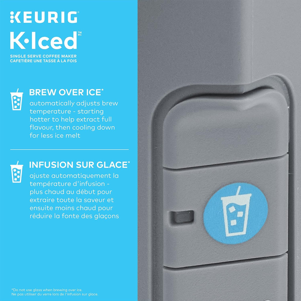 KEURIG K-ICED SINGLE SERVE COFFEE MAKER, GRAY