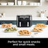 NINJA DZ090 FOODI 6 QUART 5-IN-1 DUALZONE 2-BASKET AIR FRYER, BLACK