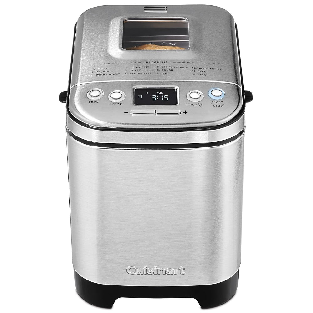 CUISINART CBK-110C COMPACT AUTOMATIC BREAD MAKER, STAINLESS STEEL