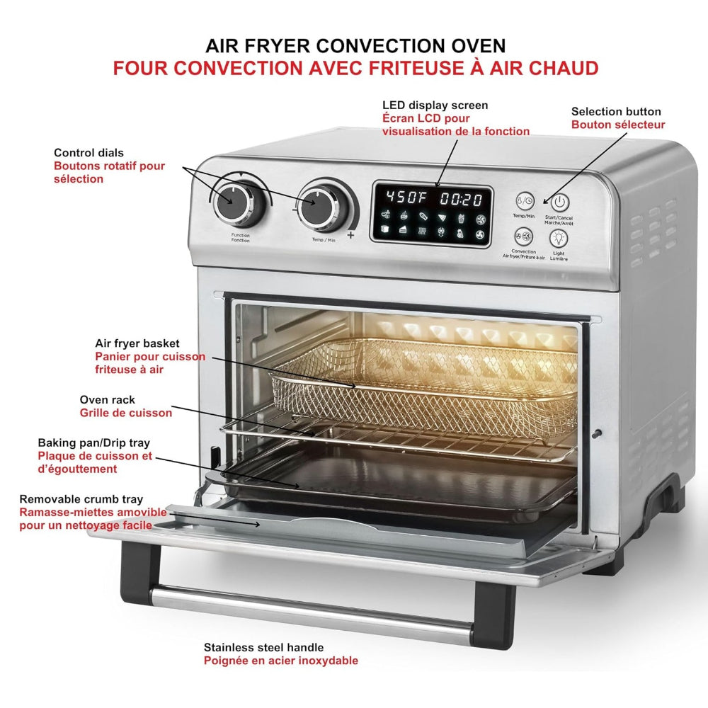 STARFRIT 20.8-QUART, 1700-WATT AIR FRYER TOASTER OVEN