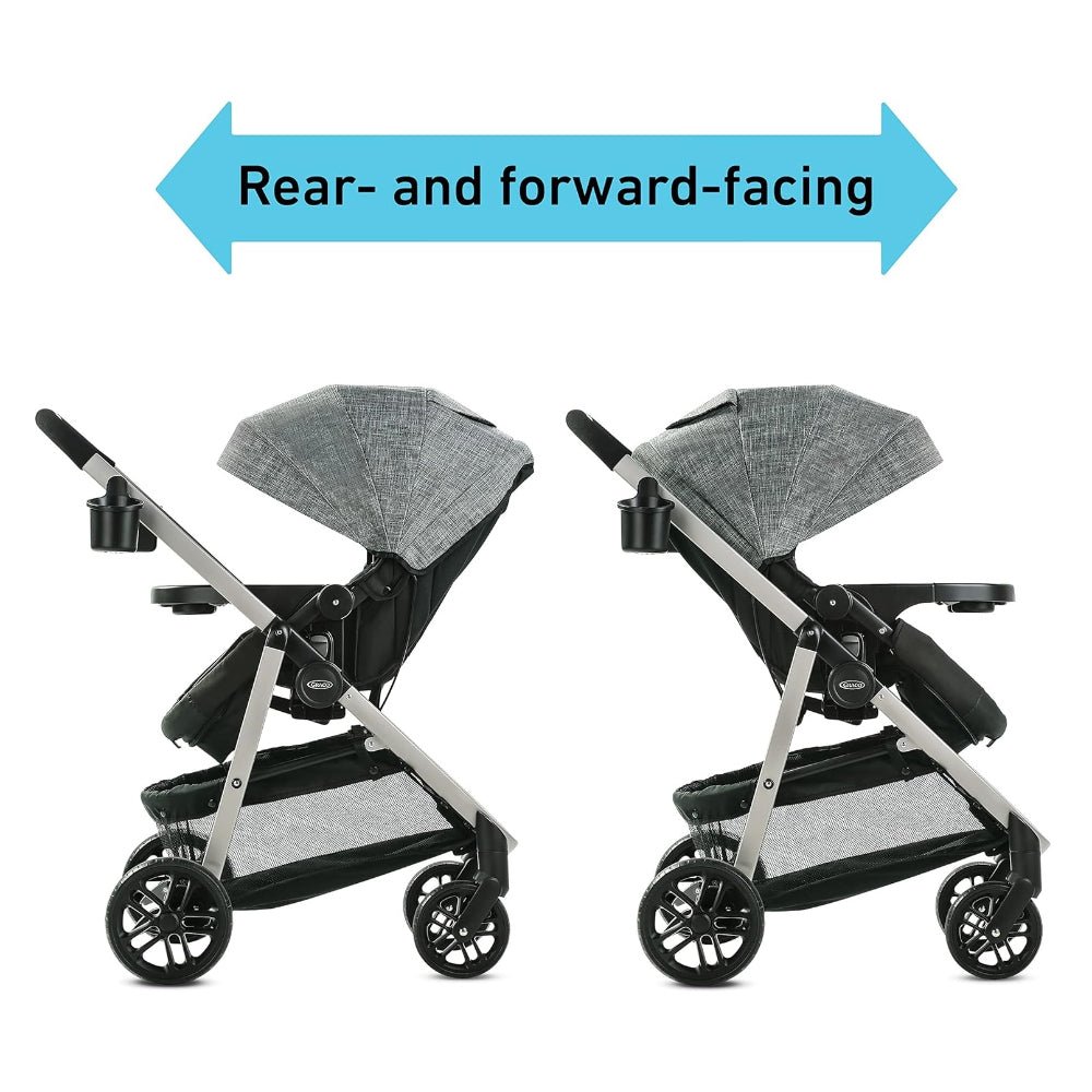 GRACO MODES PRAMETTE TRAVEL SYSTEM, CAR SEAT & STROLLER COMBO, ELLINGTON