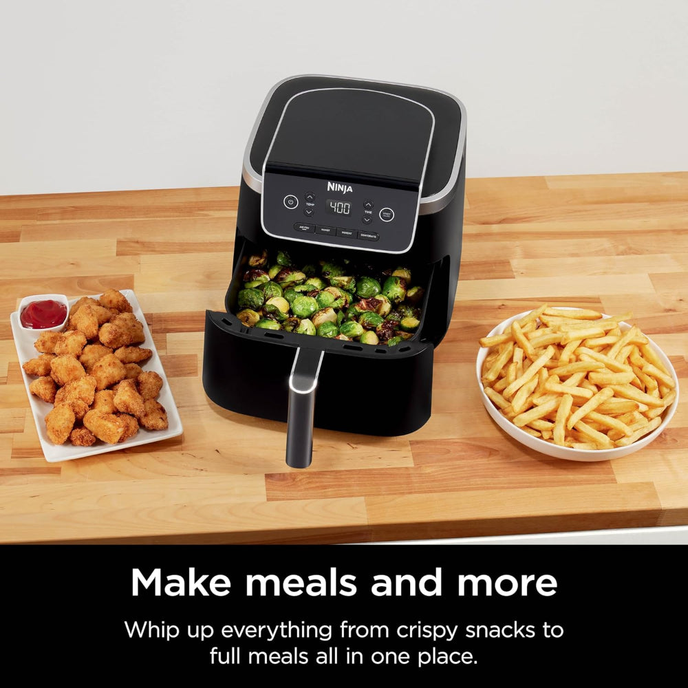 NINJA AIR FRYER PRO 4-IN-1 WITH 5 QT CAPACITY - AF141, GRAY