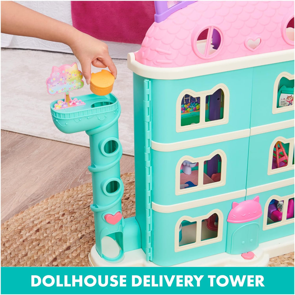 GABBY'S DOLLHOUSE: PURRFECT DOLLHOUSE WITH 15 PIECES, FIGURES, FURNITURE, ACCESSORIES, AND SOUNDS