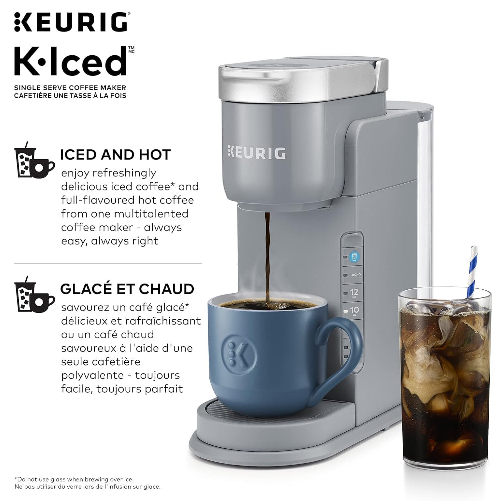 KEURIG K-ICED SINGLE SERVE COFFEE MAKER, GRAY