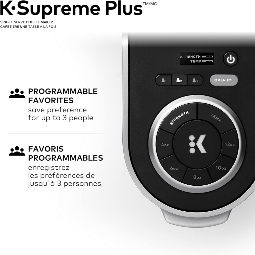 KEURIG K-SUPREME PLUS SINGLE SERVE K-CUP POD COFFEE MAKER