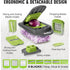 MUELLER PRO-SERIES 8-IN-1 VEGETABLE CHOPPER & SPIRALIZER WITH CONTAINER