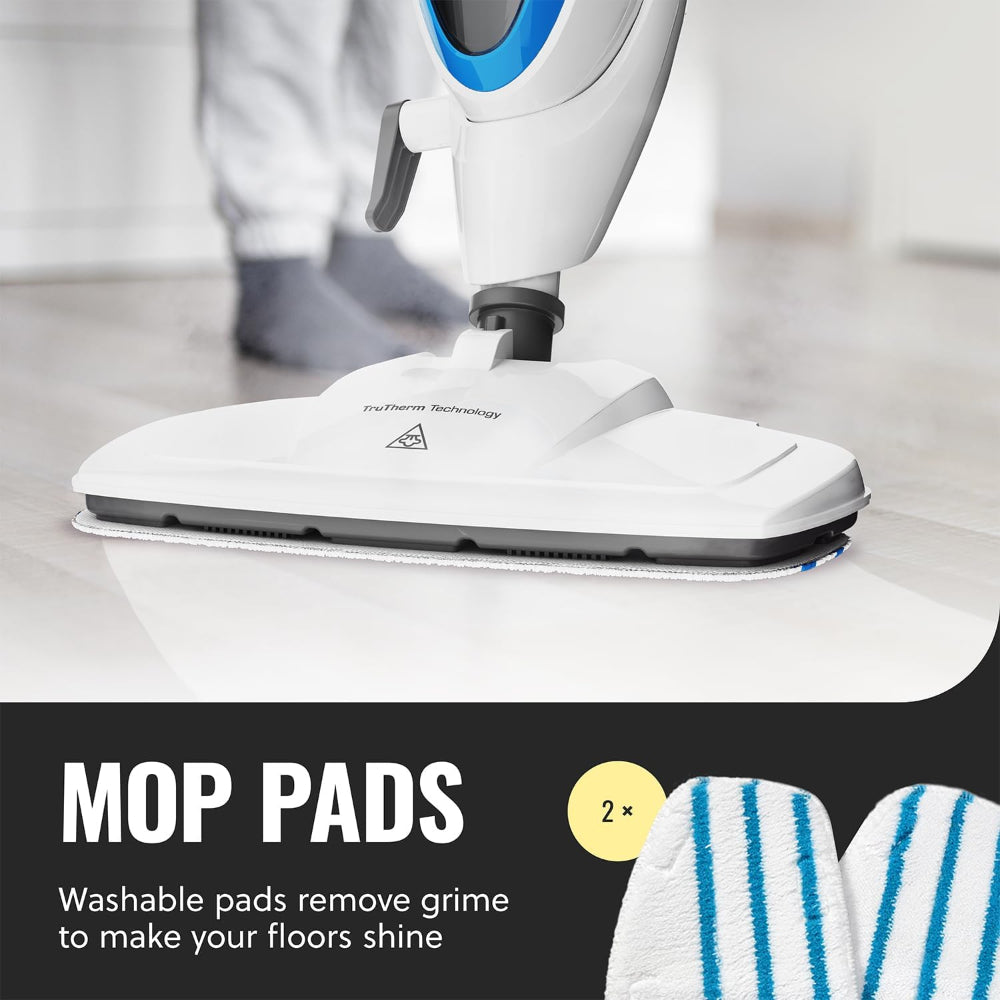 PURSTEAM 10-IN-1 STEAM MOP, FLOOR STEAMER WITH DETACHABLE HANDHELD STEAM CLEANER FOR TILE, HARDWOOD FLOORS