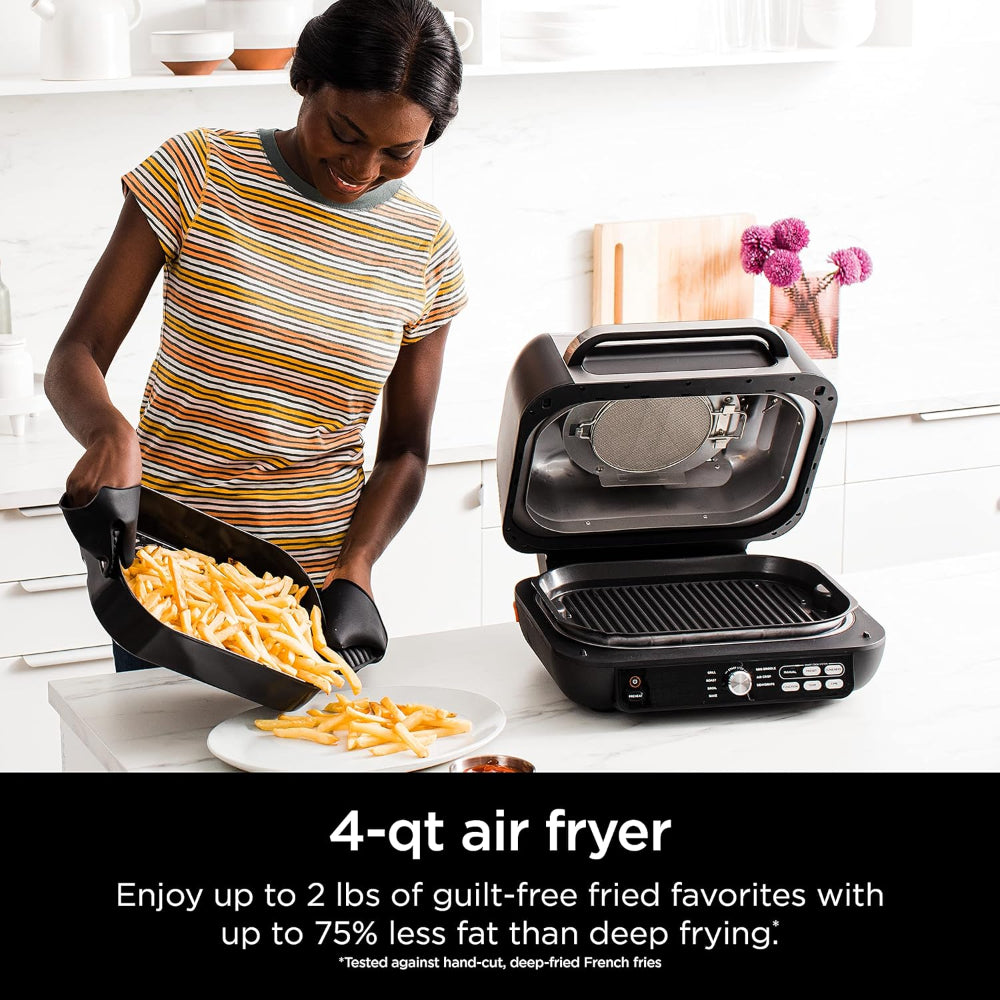 NINJA IG651 FOODI SMART XL PRO 7-IN-1 INDOOR GRILL / GRIDDLE COMBO, BLACK