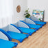 ECR4KIDS ELR-16114 TODDLER NAPTIME COT, STACKABLE (SET OF 6), BLUE