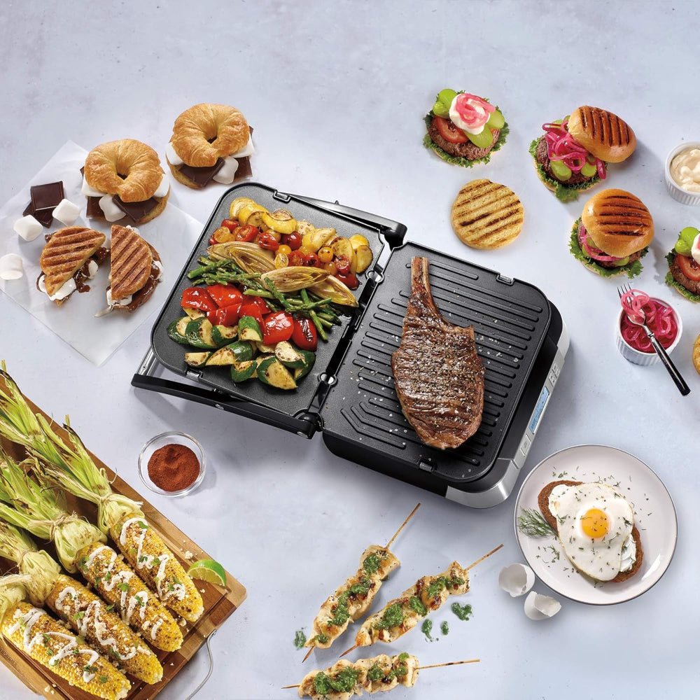 CUISINART GR-6SC CONTACT GRIDDLE WITH SMOKE-LESS MODE