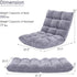 GIANTEX GAMING FLOOR CHAIR WITH 14 ADJUSTABLE POSITION AND BACK SUPPORT, GRAY