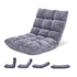 GIANTEX GAMING FLOOR CHAIR WITH 14 ADJUSTABLE POSITION AND BACK SUPPORT, GRAY