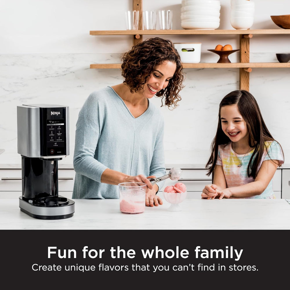 NINJA NC301 CREAMI ICE CREAM MAKER, FOR GELATO, MIX-INS AND MILKSHAKES
