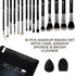 KOLTOOV 15PCS BRUSH MAKEUP BAG GIFT SET