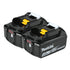 MAKITA BL1840B-2 18V LXT LITHIUM-ION 4.0AH BATTERY TWIN PACK, BLACK