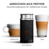 NESPRESSO VERTUO COFFEE AND ESPRESSO MACHINE BY DE'LONGHI WITH MILK FROTHER, PIANO BLACK